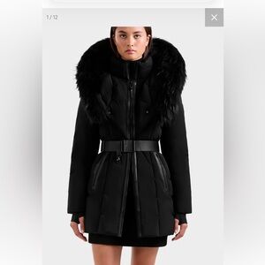 Rudsak  Moda Women's Black Fur-Trimmed Jacket